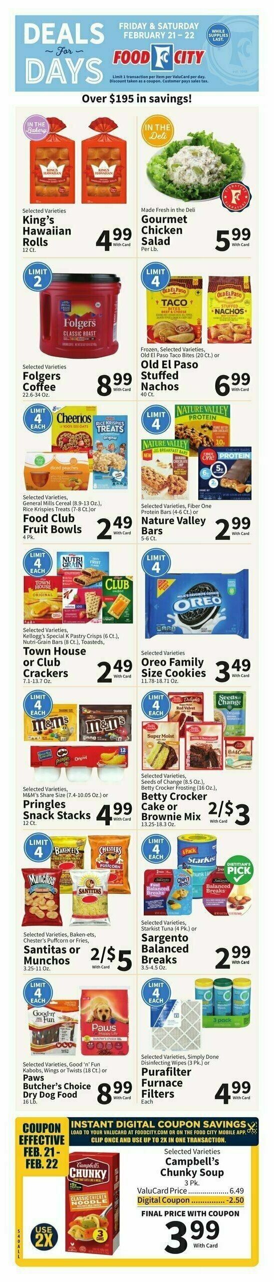 Food City Weekly Ad from February 19