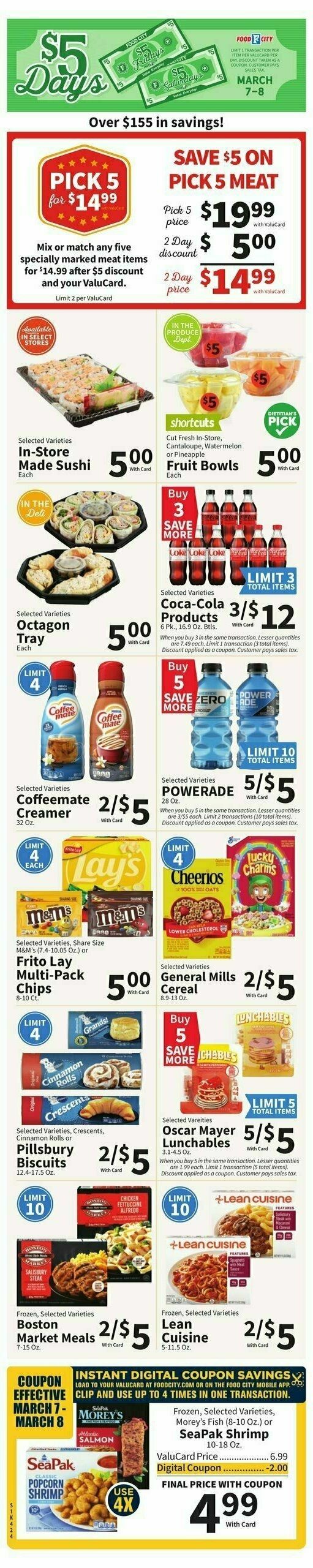 Food City Weekly Ad from March 5
