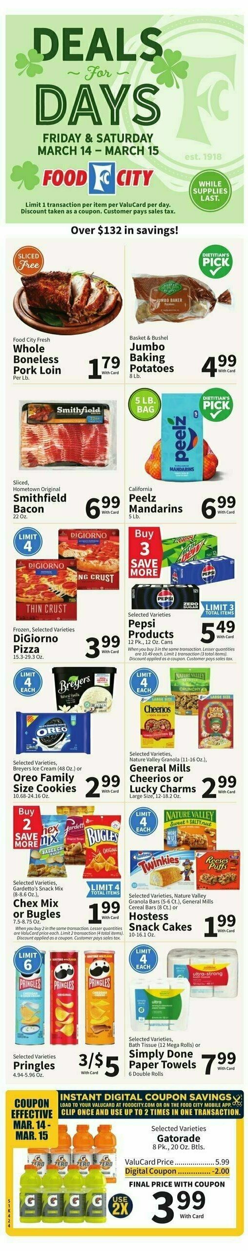 Food City Weekly Ad from March 12