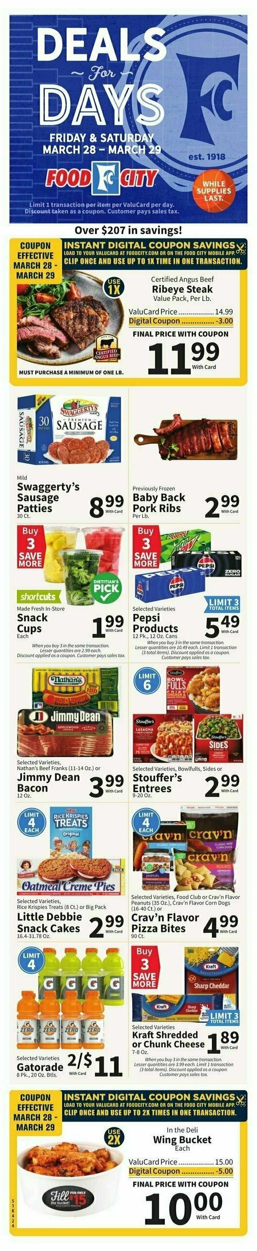 Food City Weekly Ad from March 26