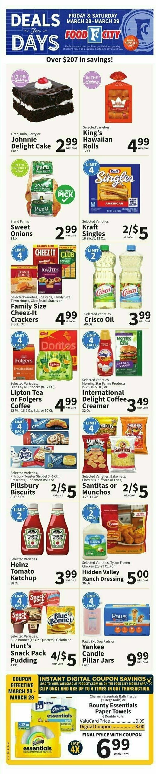 Food City Weekly Ad from March 26