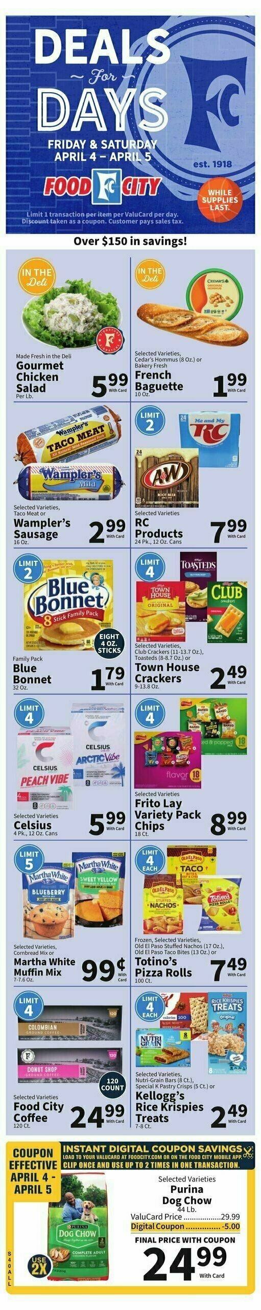 Food City Weekly Ad from April 2