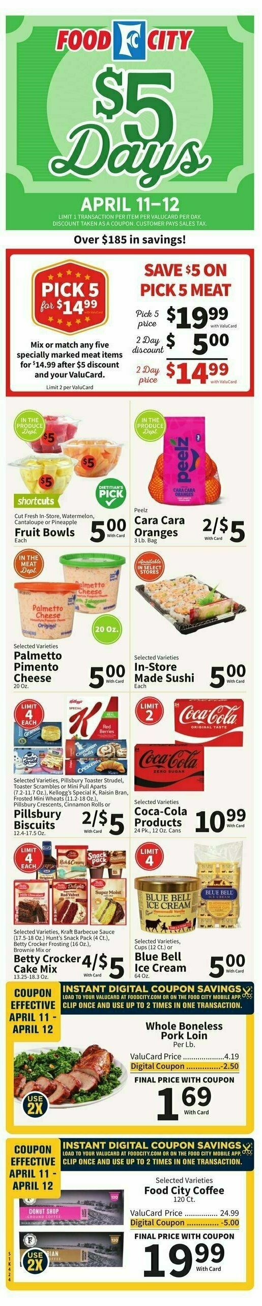 Food City Weekly Ad from April 9
