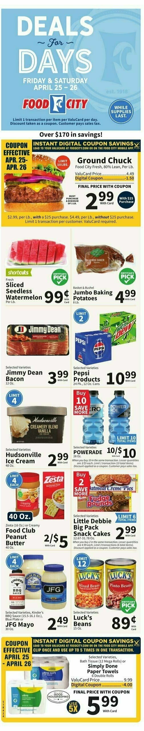 Food City Weekly Ad from April 23