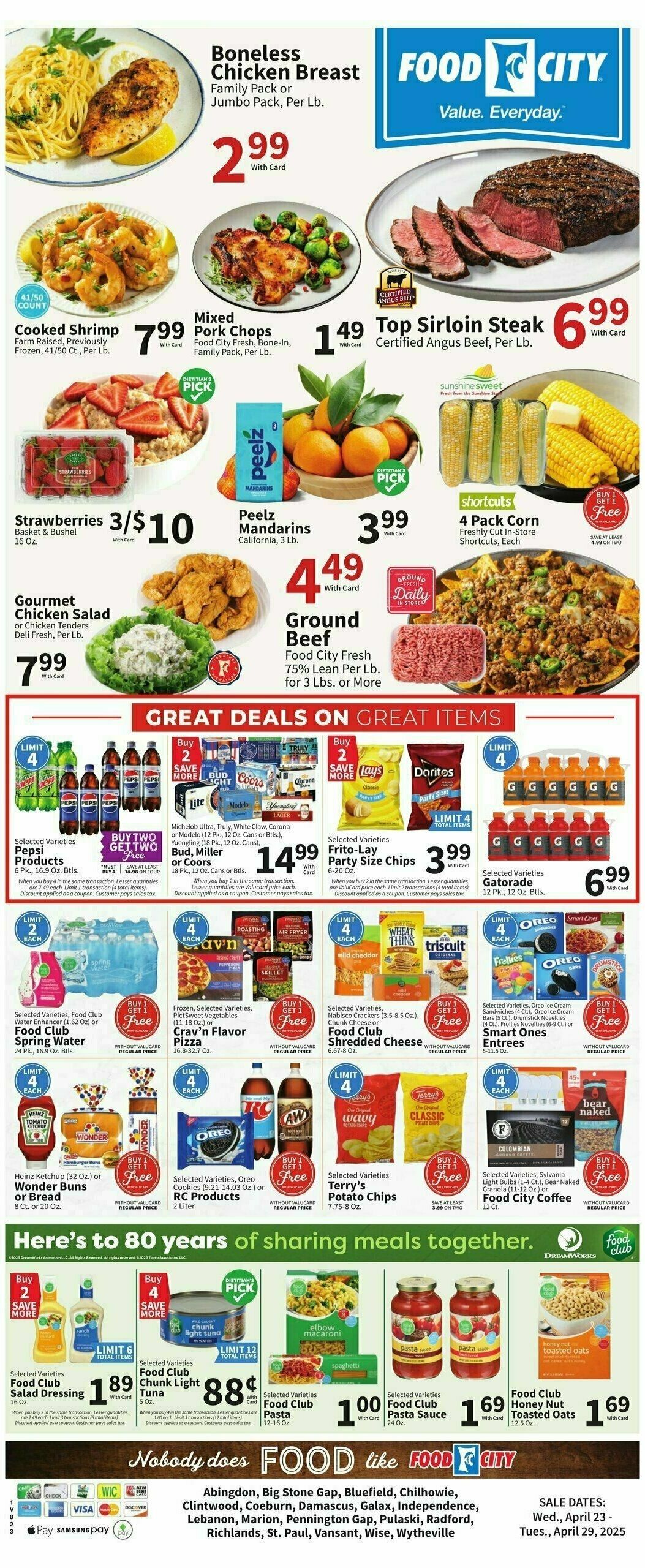 Food City Weekly Ad from April 23