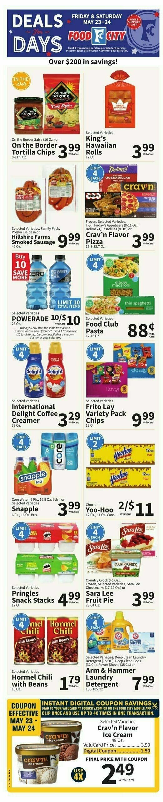 Food City Weekly Ad from May 21