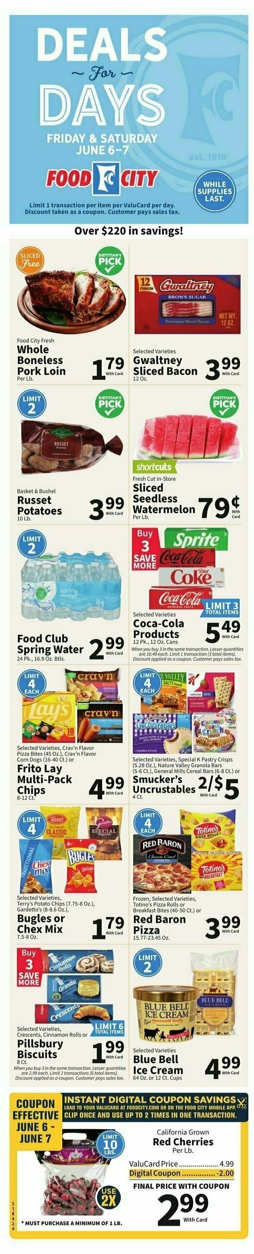 Food City Weekly Ad from June 4