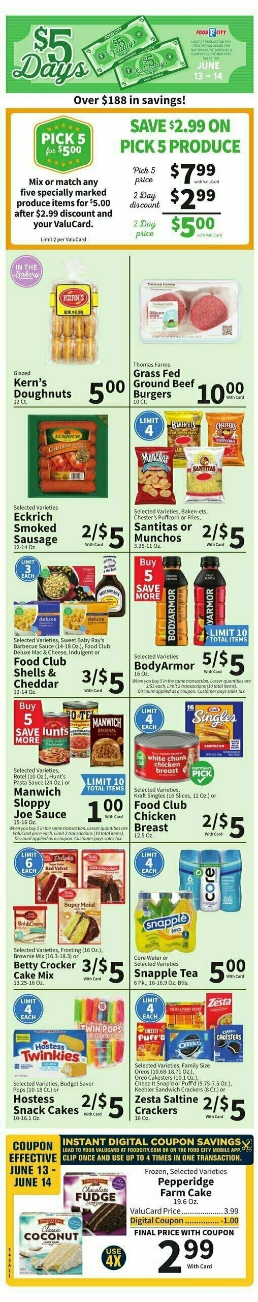 Food City Weekly Ad from June 11