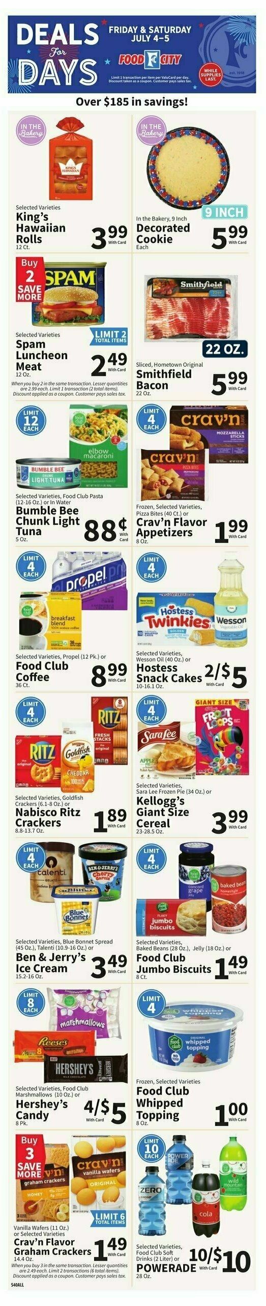 Food City Weekly Ad from July 2