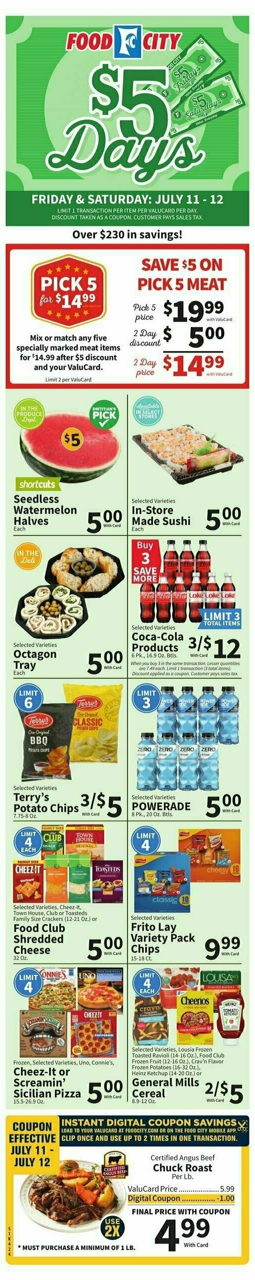 Food City Weekly Ad from July 9