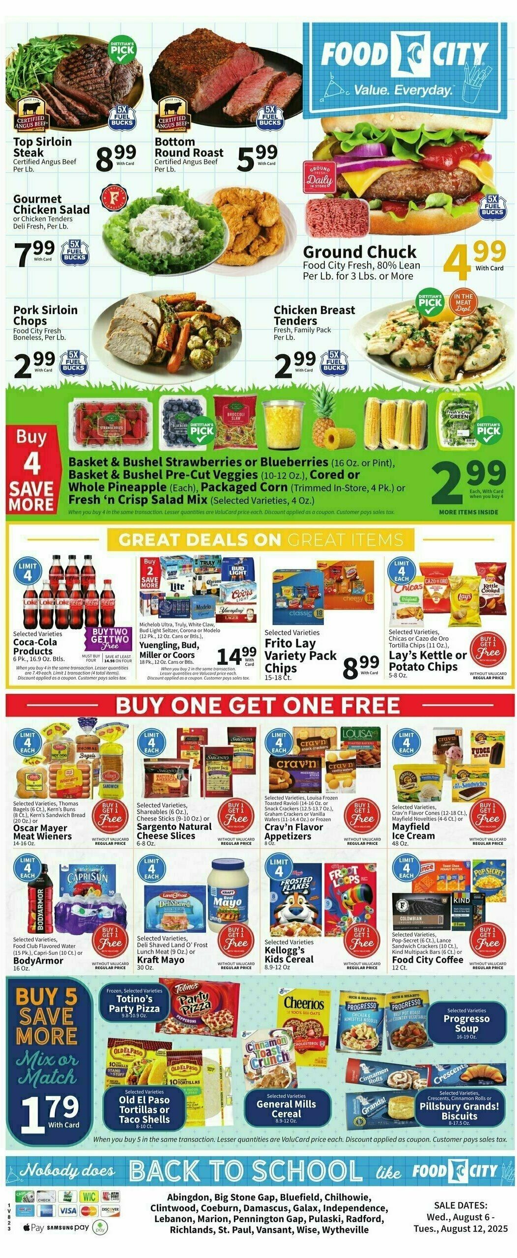 Food City Weekly Ad from August 6
