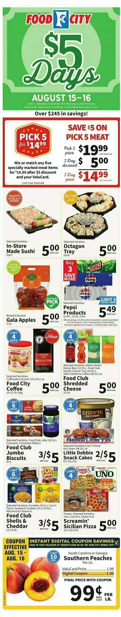 Food City Weekly Ad from August 13