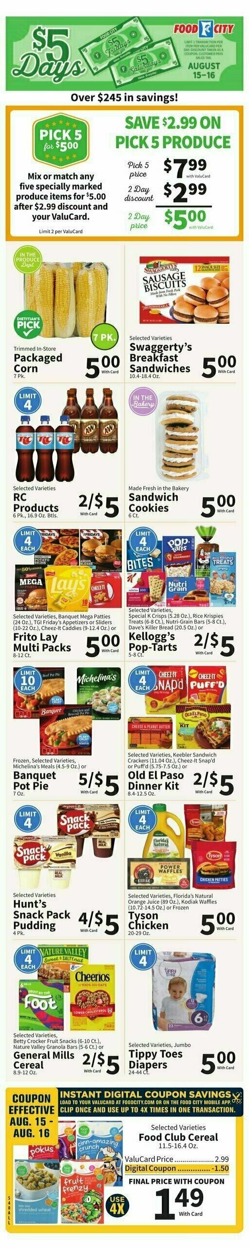 Food City Weekly Ad from August 13