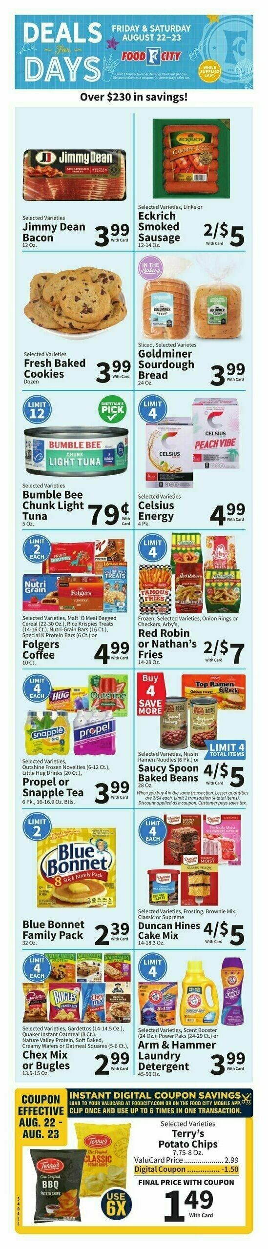 Food City Weekly Ad from August 20