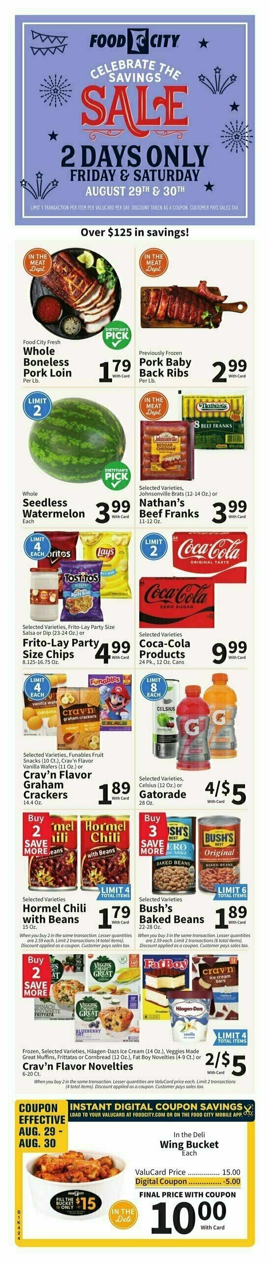 Food City Weekly Ad from August 27