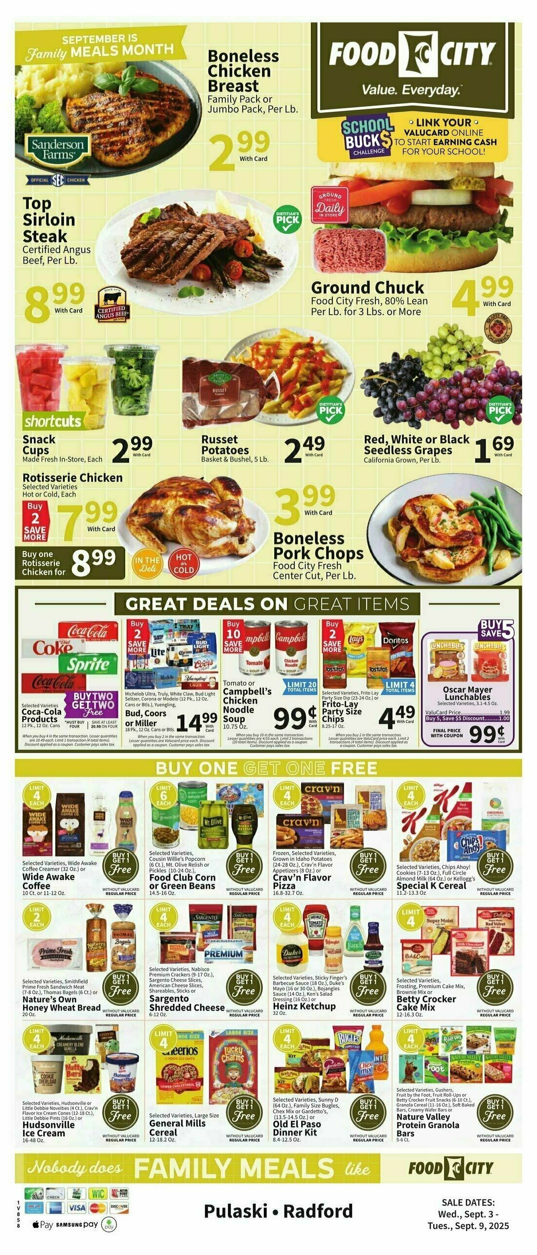 Food City Weekly Ad from September 3