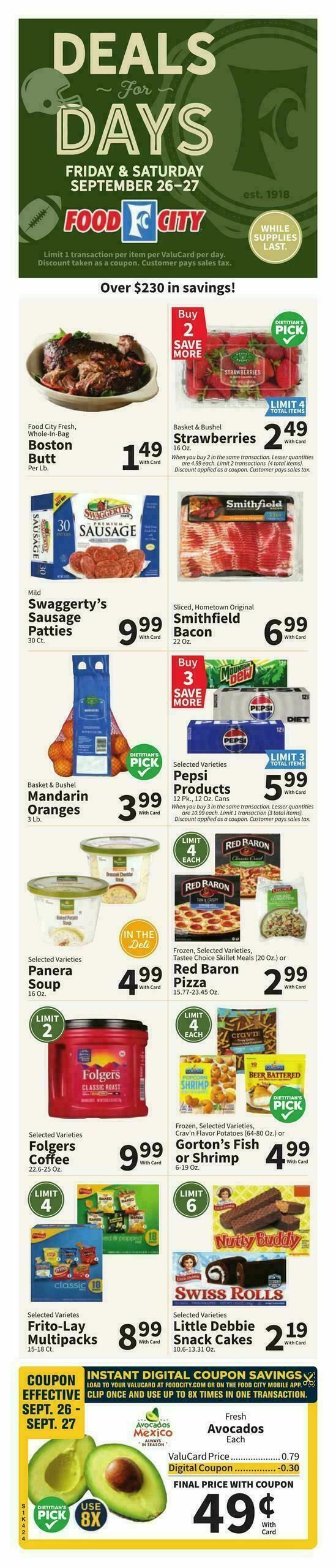 Food City Weekly Ad from September 24