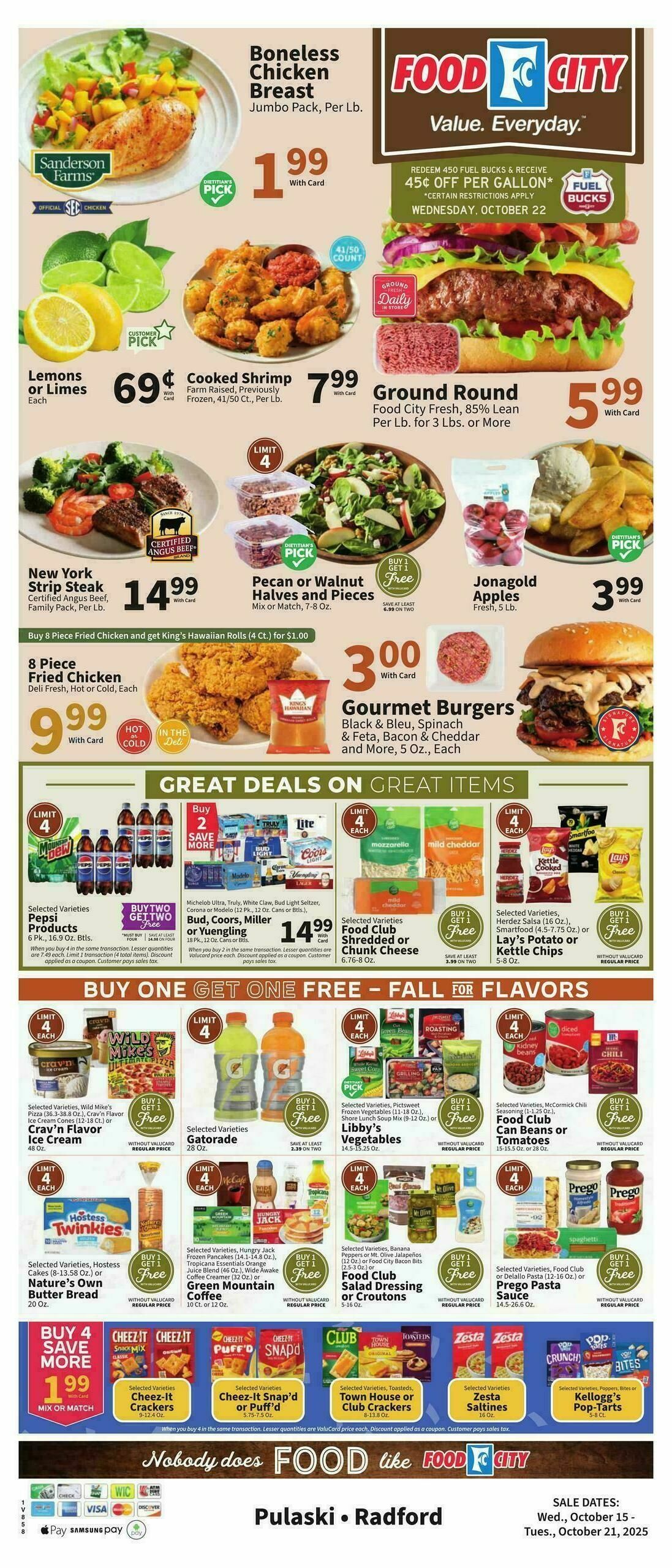 Food City Weekly Ad from October 15