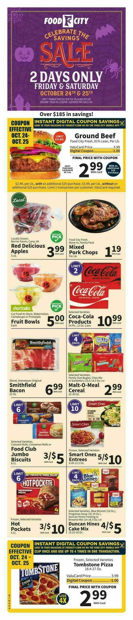 Food City Weekly Ad from October 22
