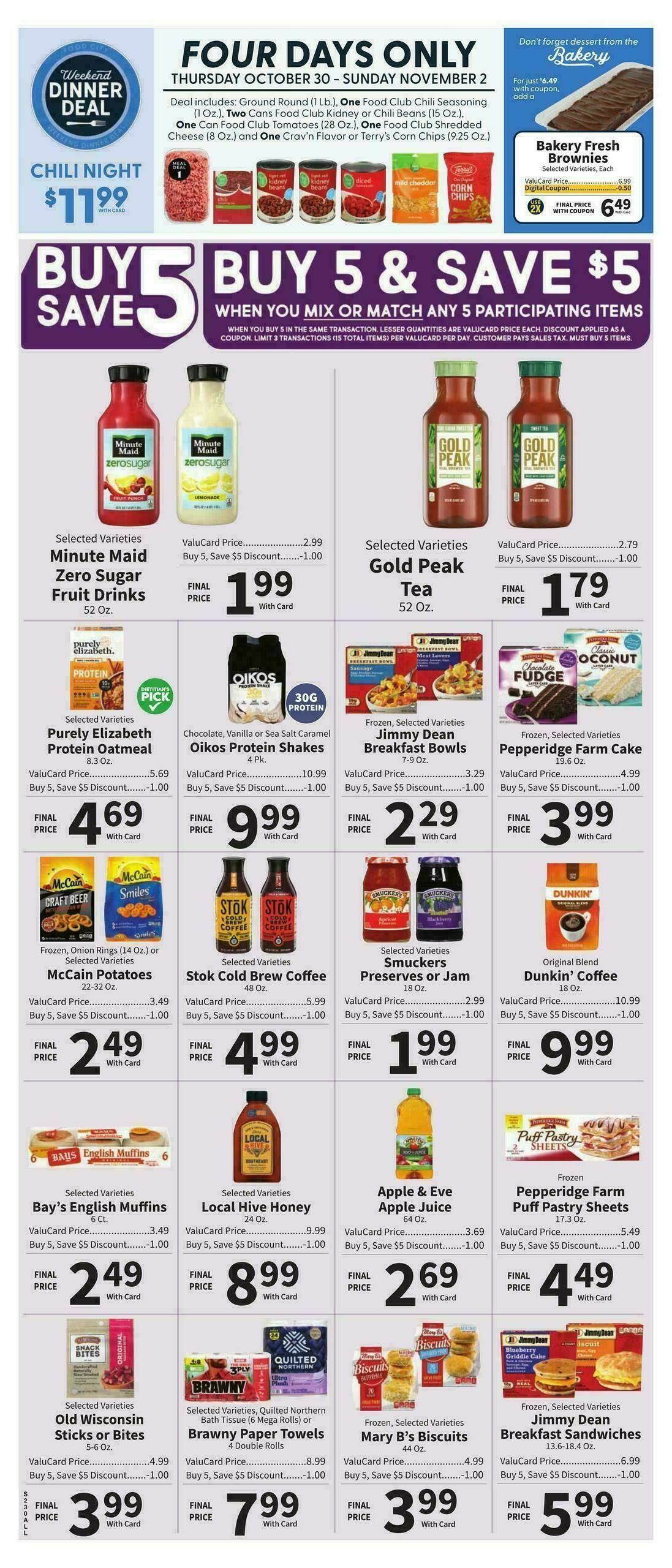 Food City Weekly Ad from October 29