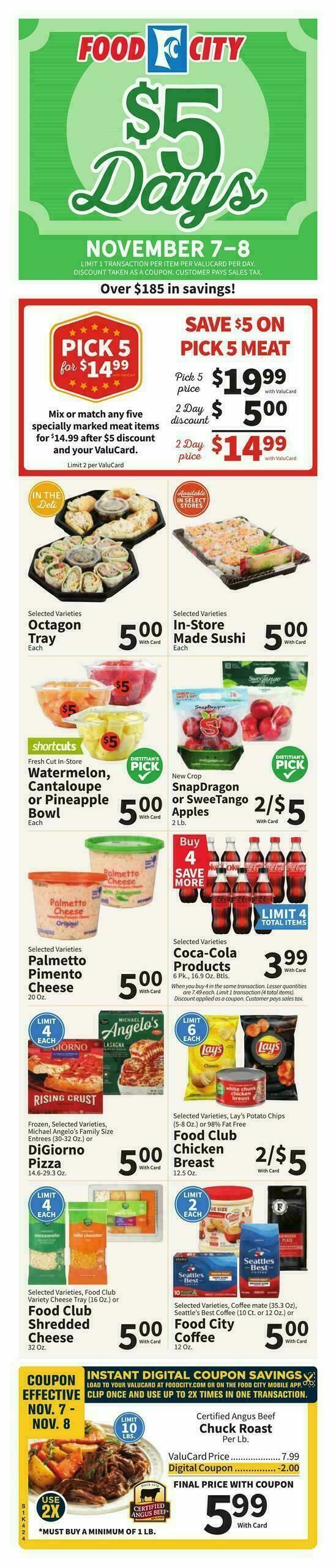 Food City Weekly Ad from November 5