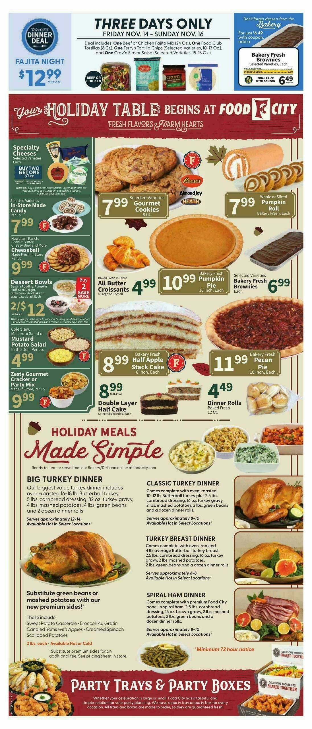 Food City Weekly Ad from November 12