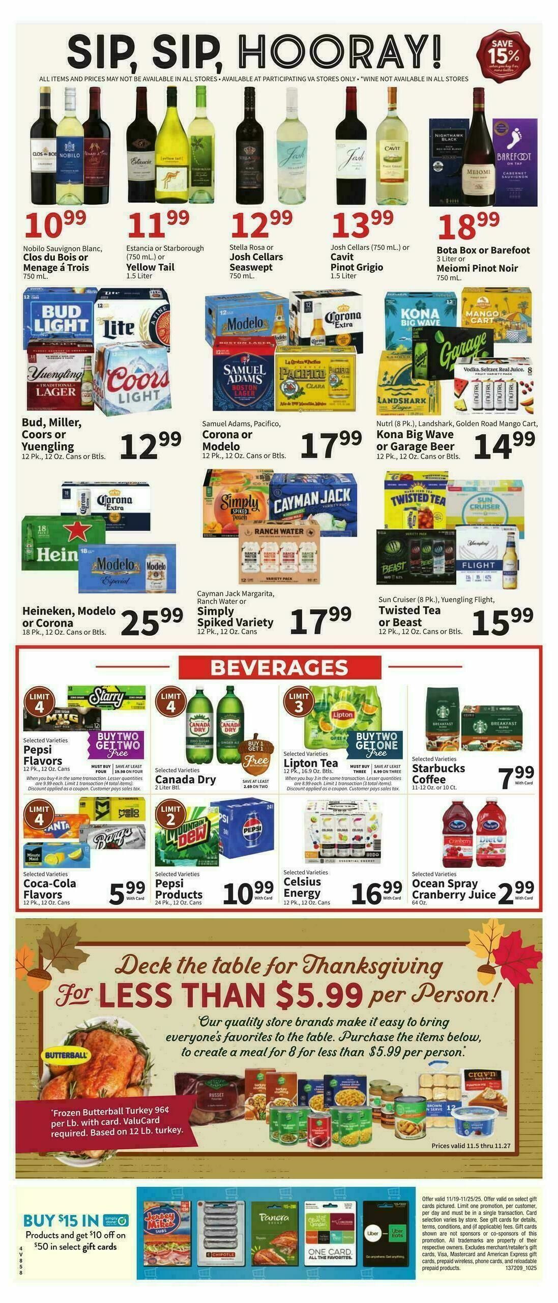 Food City Weekly Ad from November 19
