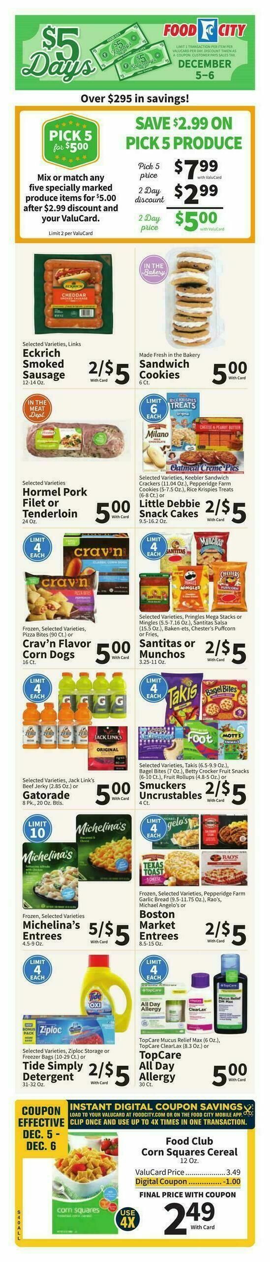 Food City Weekly Ad from December 3