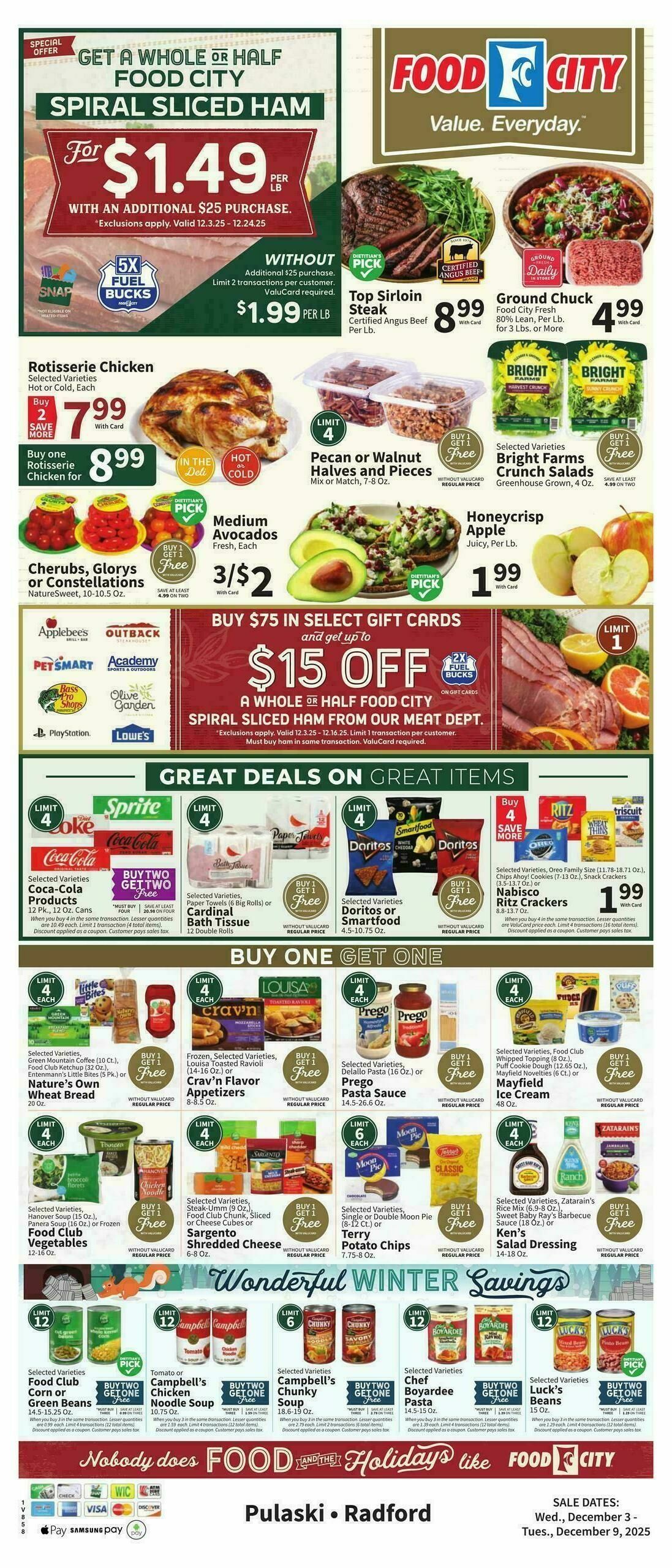 Food City Weekly Ad from December 3