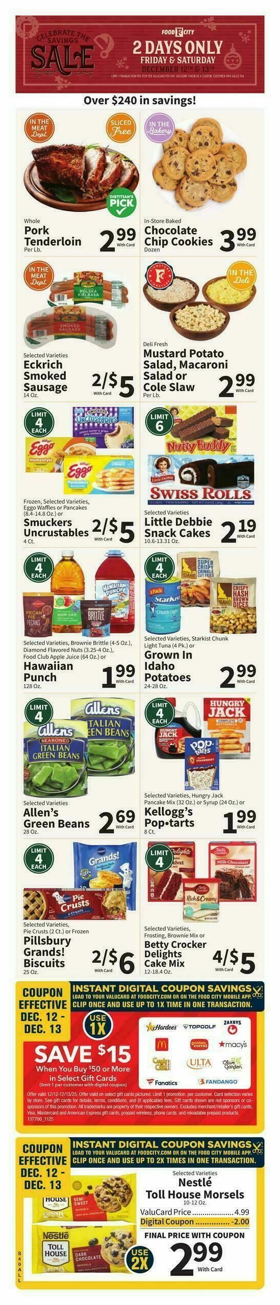 Food City Weekly Ad from December 10