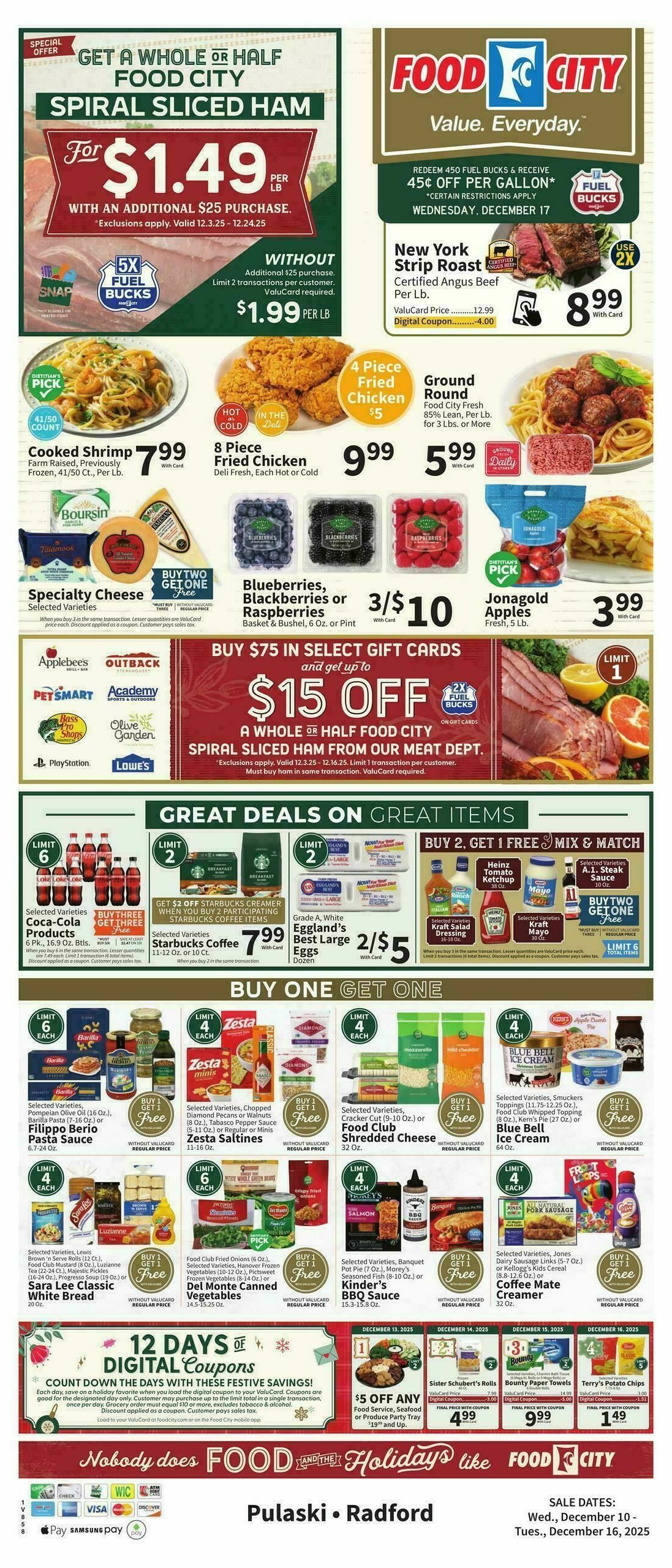 Food City Weekly Ad from December 10