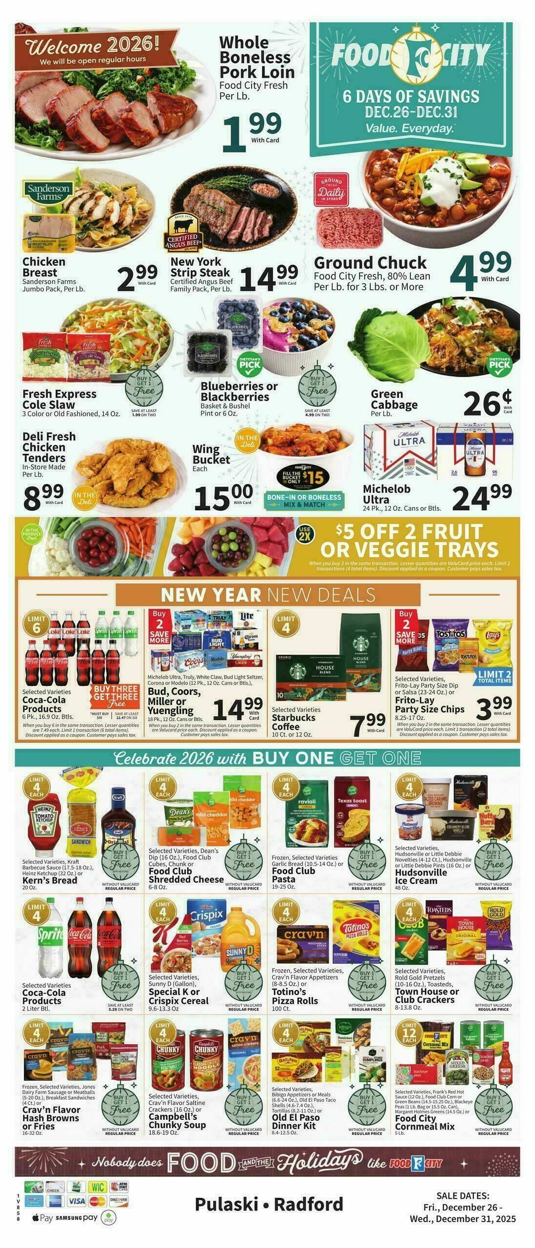 Food City Weekly Ad from December 26