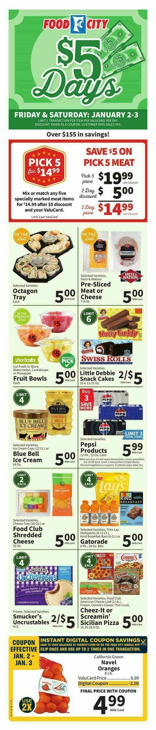 Food City Weekly Ad from January 1