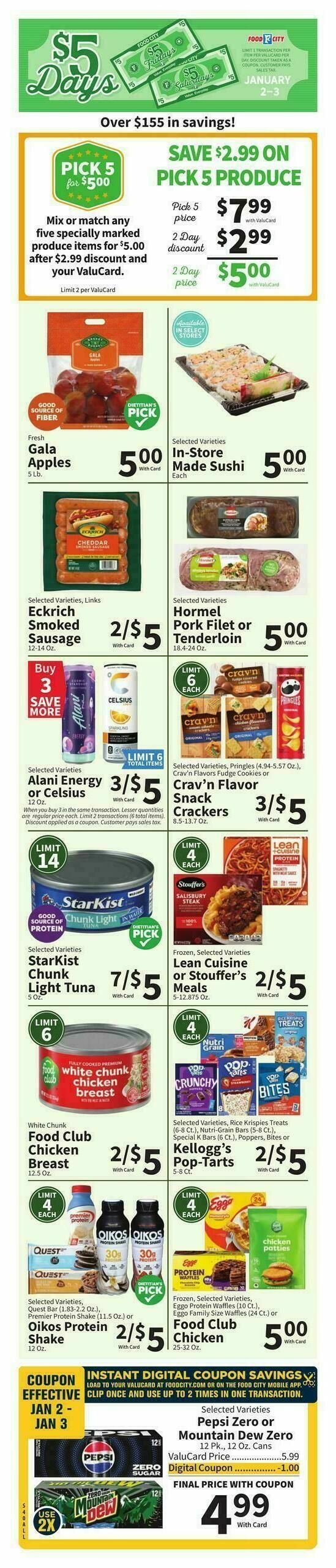 Food City Weekly Ad from January 1