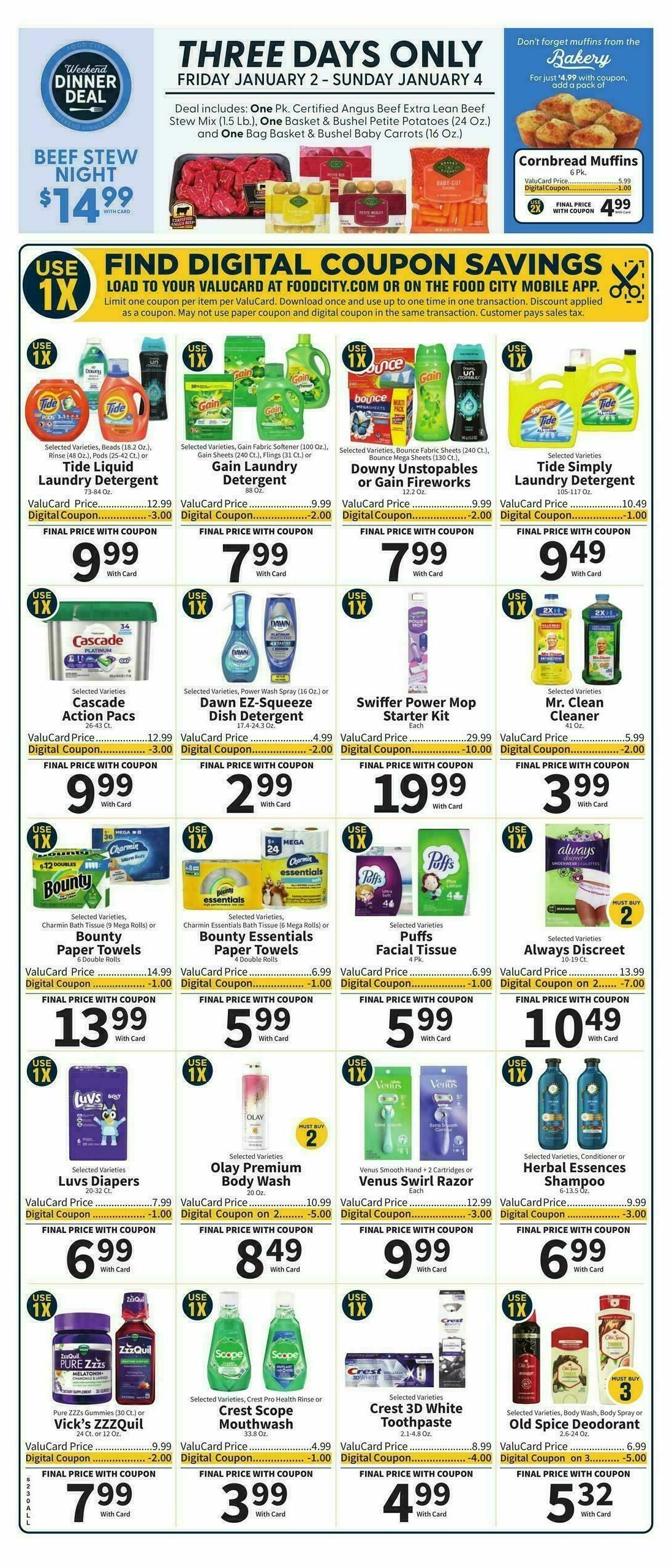 Food City Weekly Ad from January 1