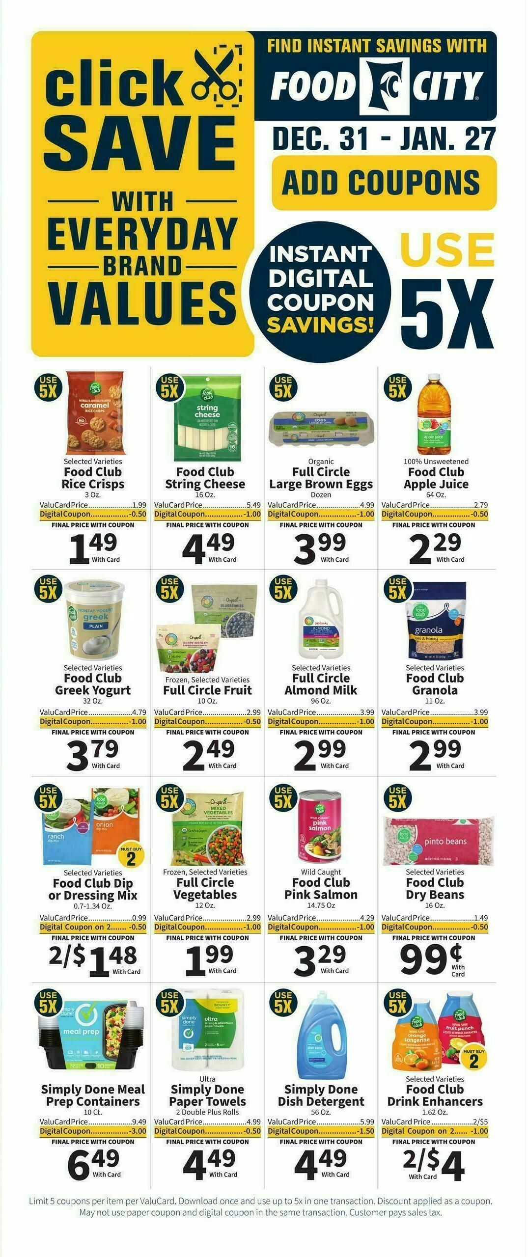 Food City Weekly Ad from January 1