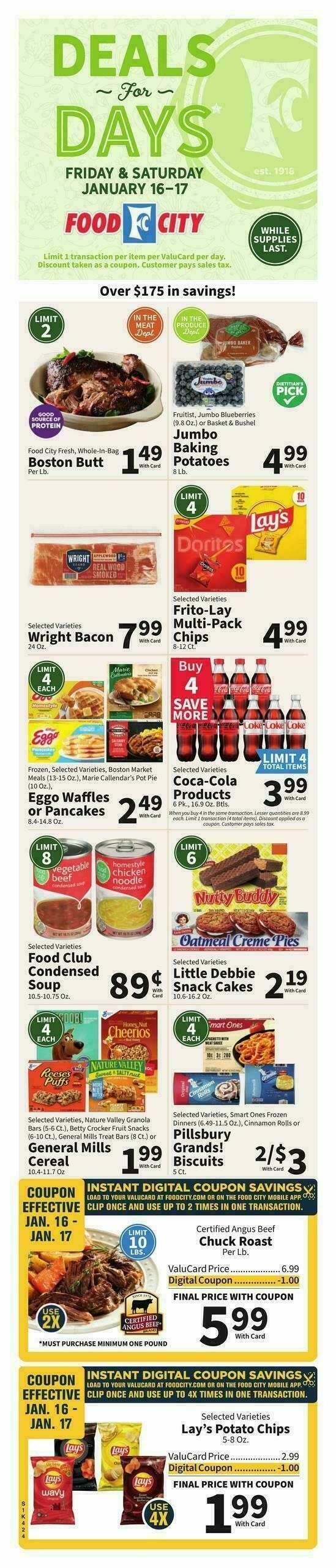 Food City Weekly Ad from January 14