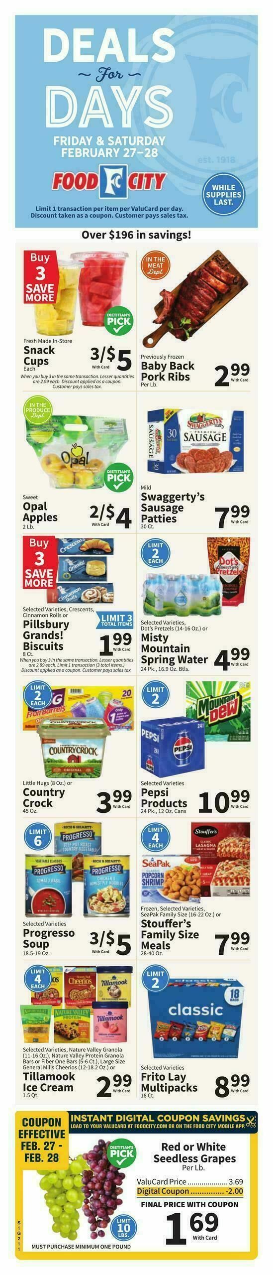 Food City Weekly Ad from February 25