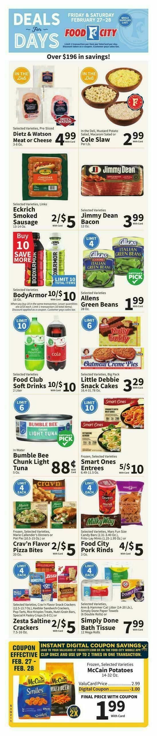 Food City Weekly Ad from February 25