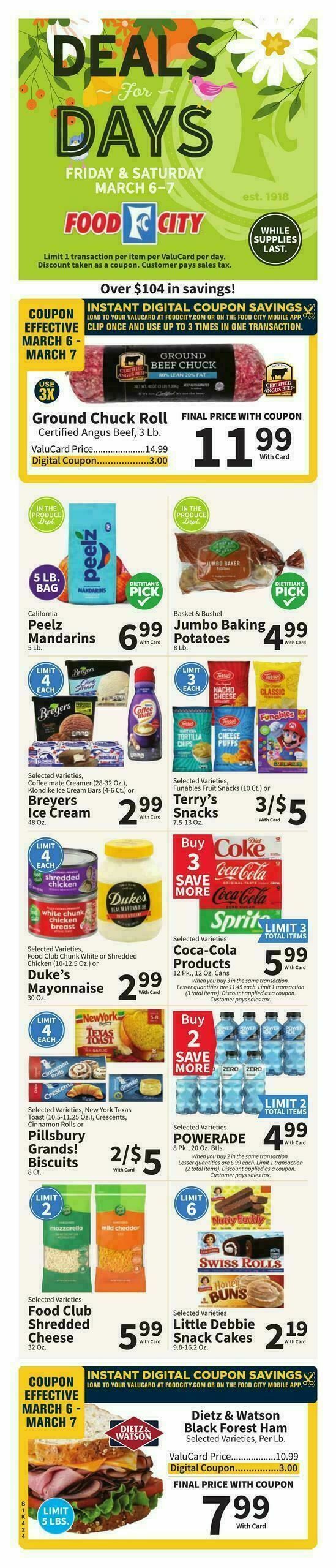 Food City Weekly Ad from March 4