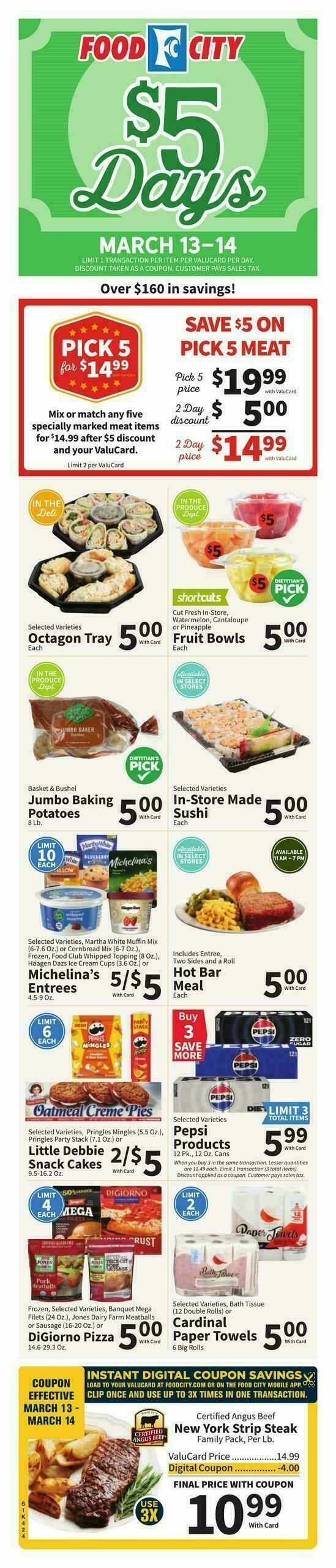Food City Weekly Ad from March 11