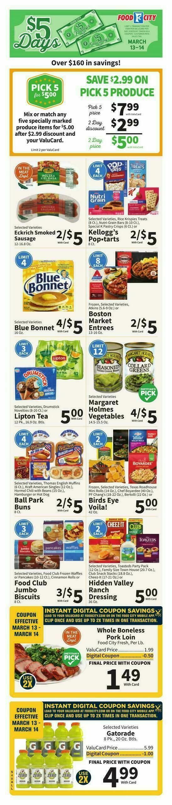 Food City Weekly Ad from March 11