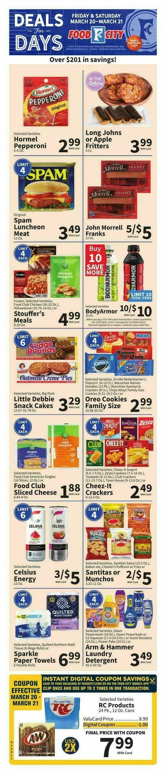 Food City Weekly Ad from March 18