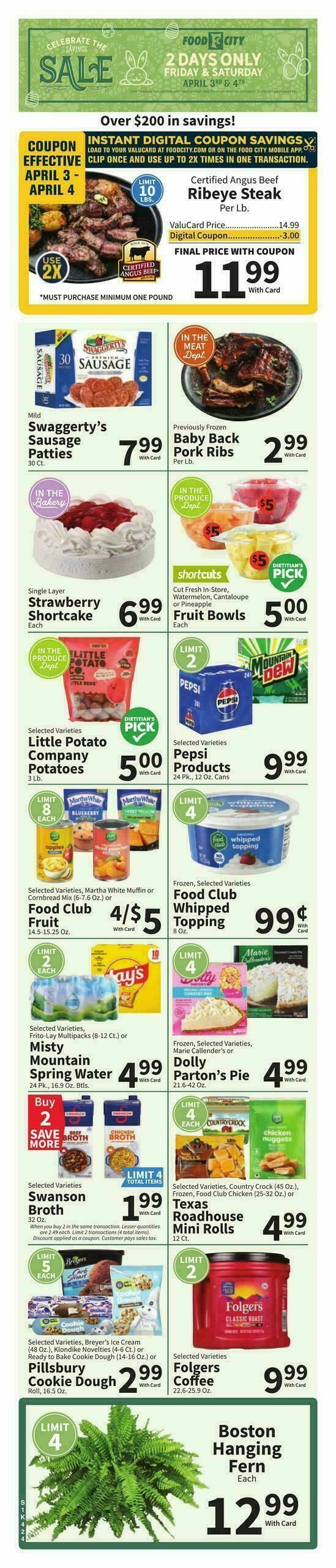 Food City Weekly Ad from April 1