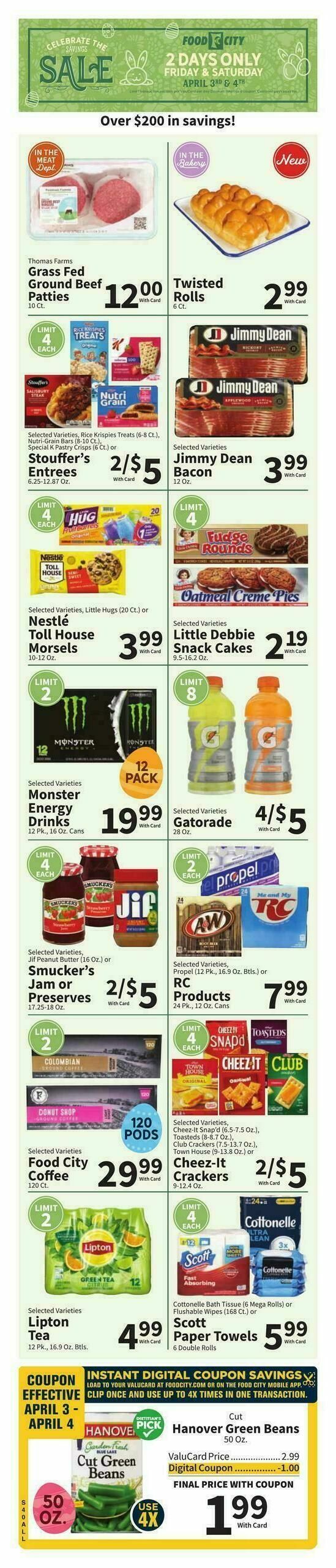 Food City Weekly Ad from April 1