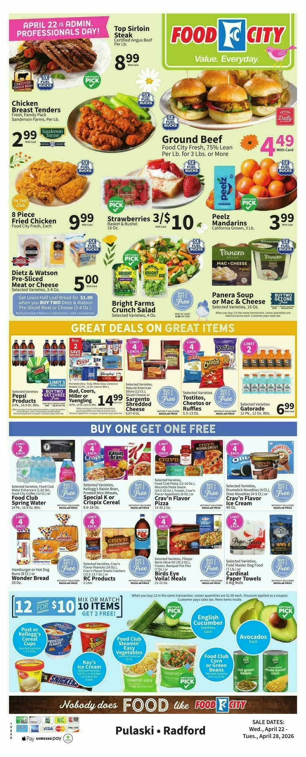 Food City Weekly Ad from April 22