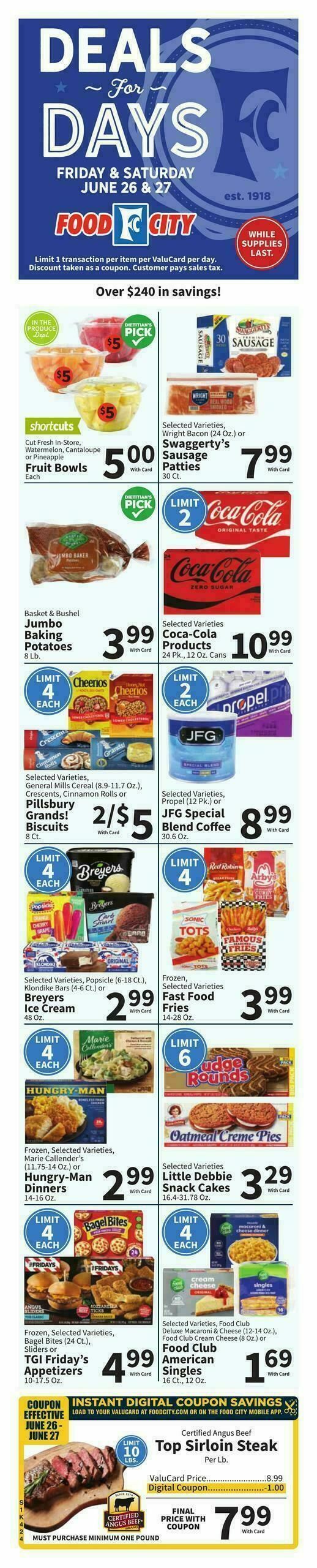 Food City Weekly Ad from June 24