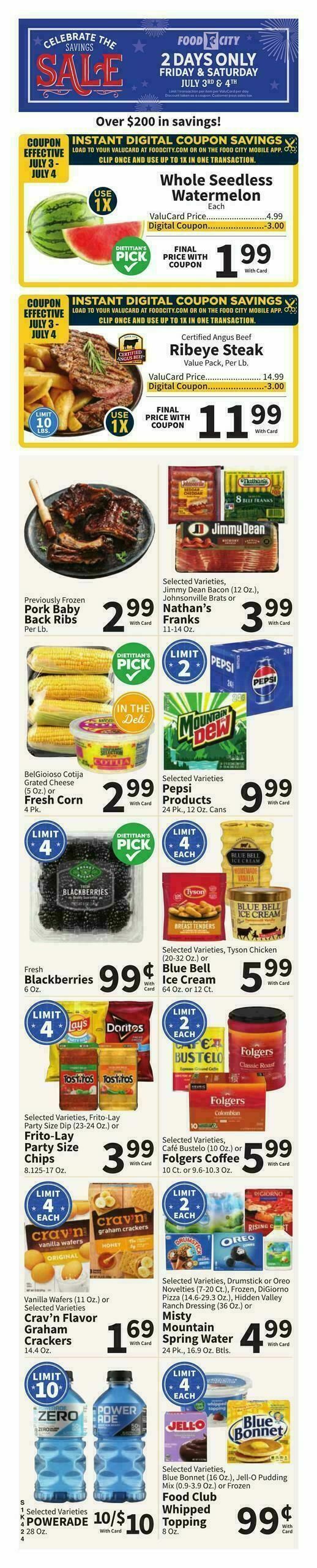 Food City Weekly Ad from July 1