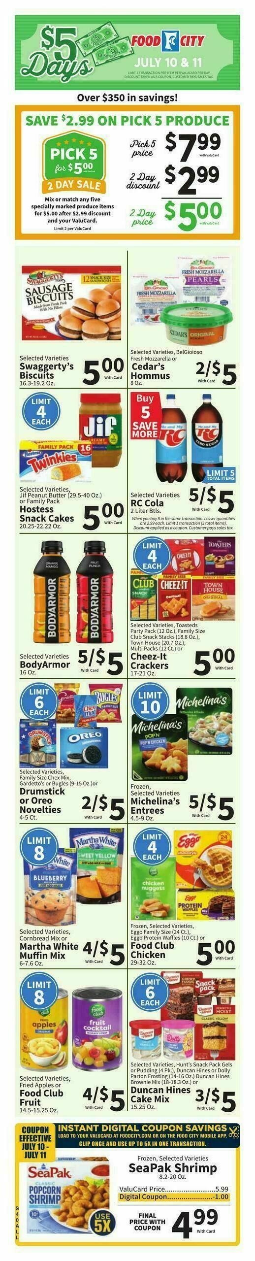Food City Weekly Ad from July 8