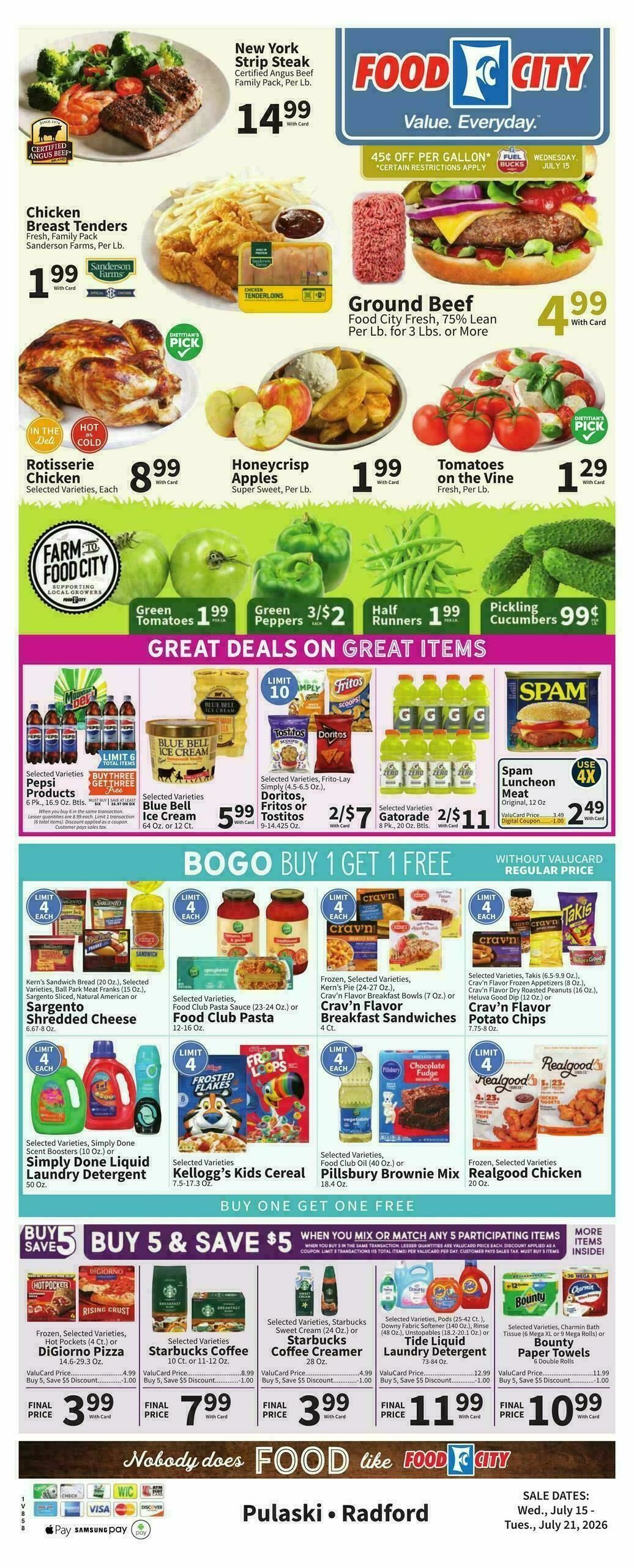 Food City Weekly Ad from July 15
